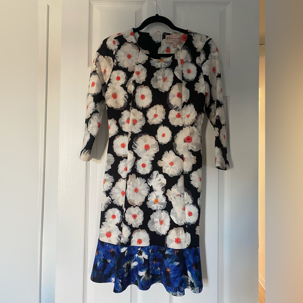 DUO FLORAL PRINT DRESS